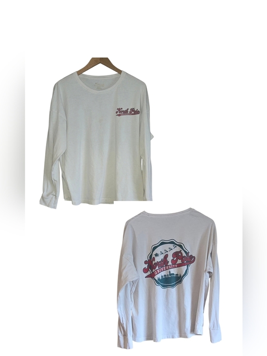 Natural Reflections Tops - Natural Reflections North Pole University Christmas Long Sleeve Shirt